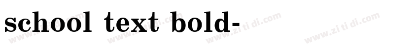 school text bold字体转换